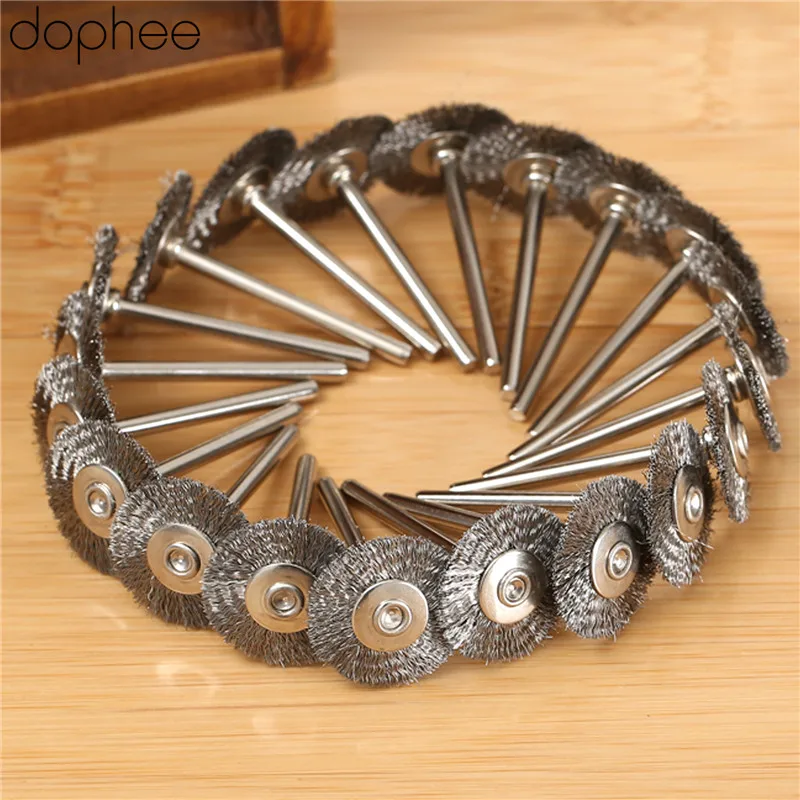 Angle Grinder Wire Brush Wheel - 20 szt./zestaw akcesoria Dremel szczotki ze
