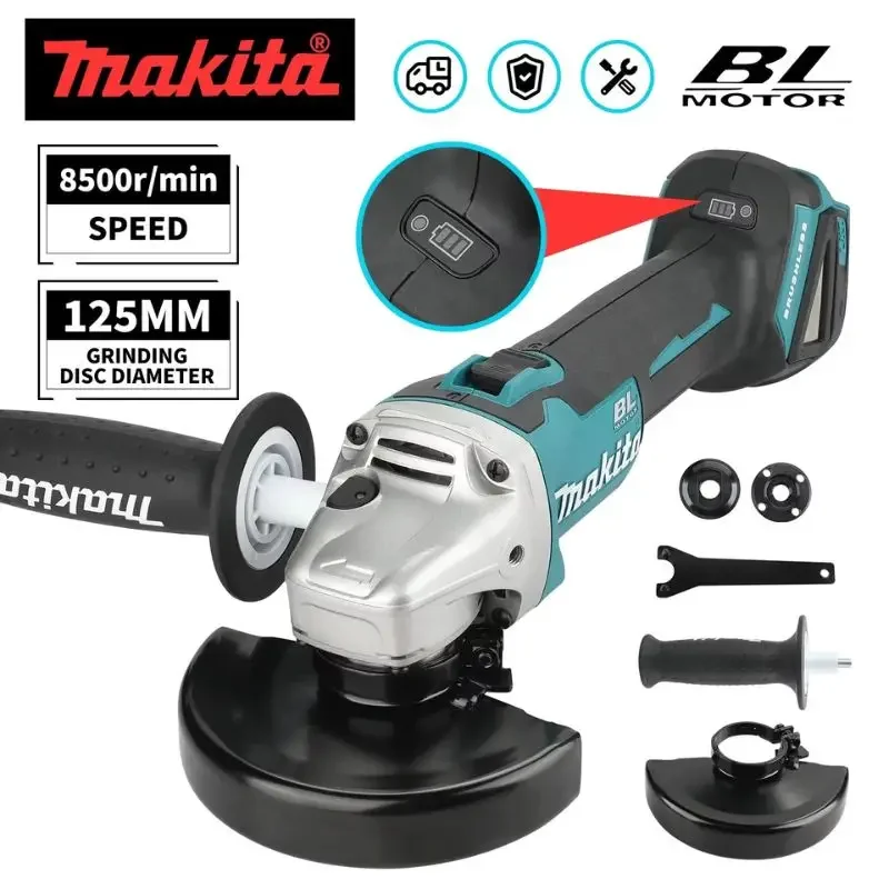 Cordless Angle Grinder 125Mm Brushless - Akumulatorowa szlifierka kątowa Makita 125 mm,