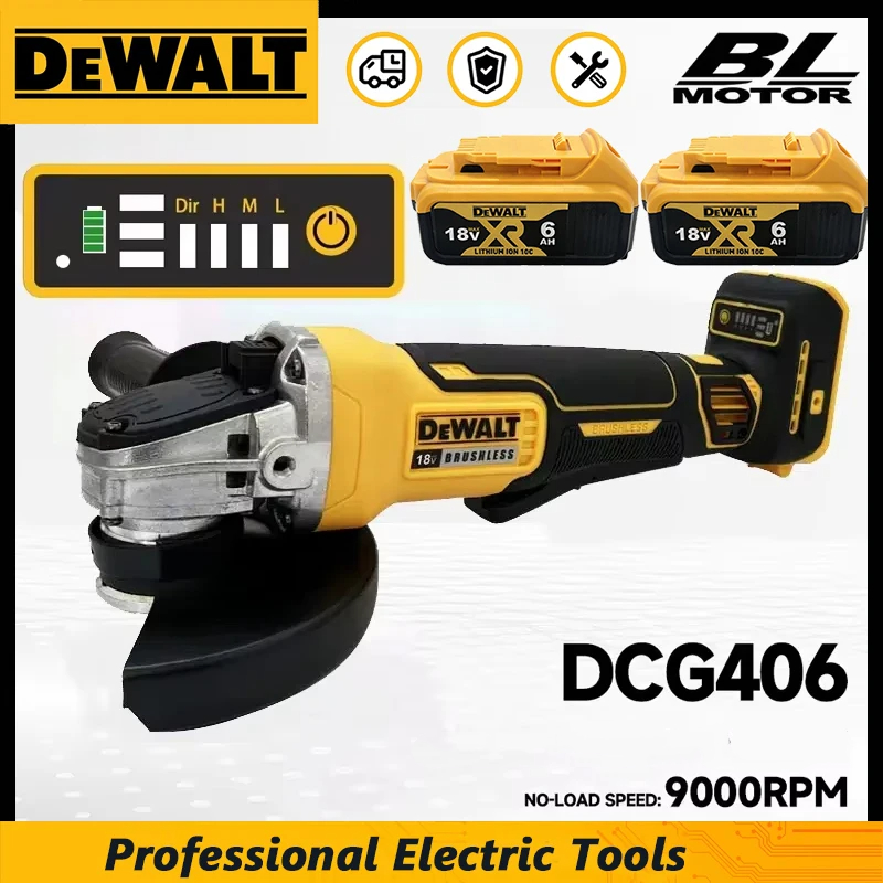 Cordless Angle Grinder 125Mm Brushless - Dewalt DCG406 – akumulatorowa szlifierka kątowa