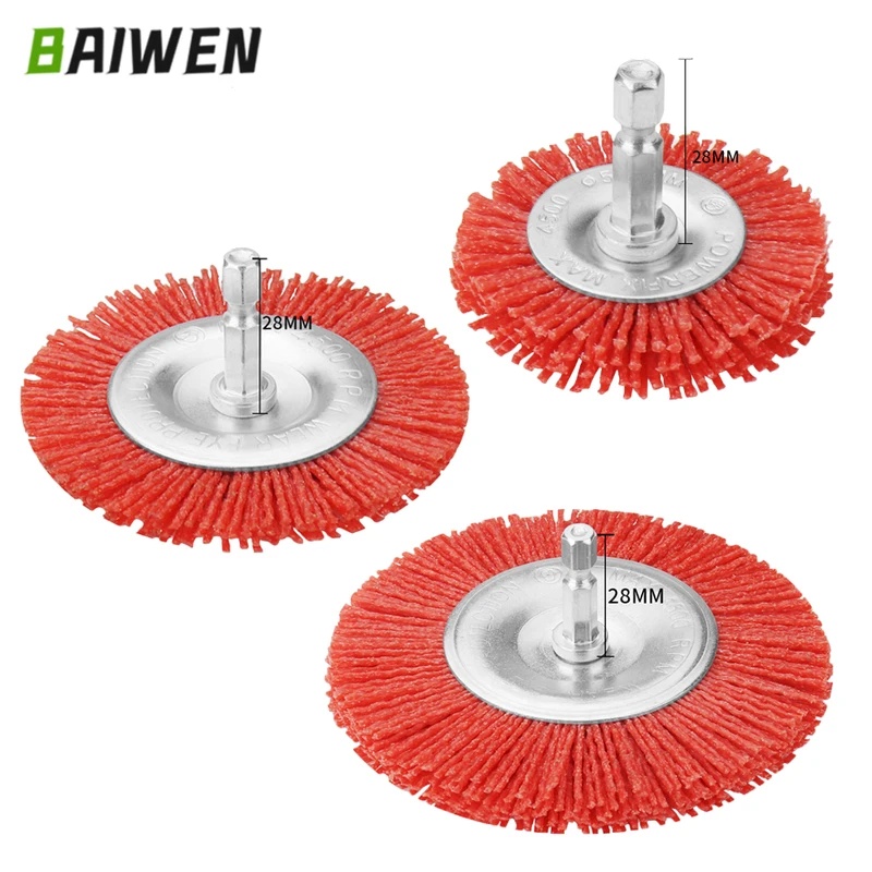 Szczotka nylonowa płaska, druc – Angle Grinder Wire Brush Wheel recenzja i cena