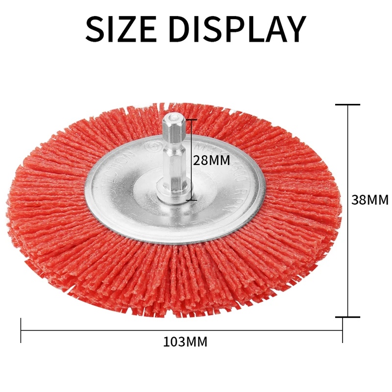 Szczotka nylonowa płaska, druc – Angle Grinder Wire Brush Wheel recenzja i cena