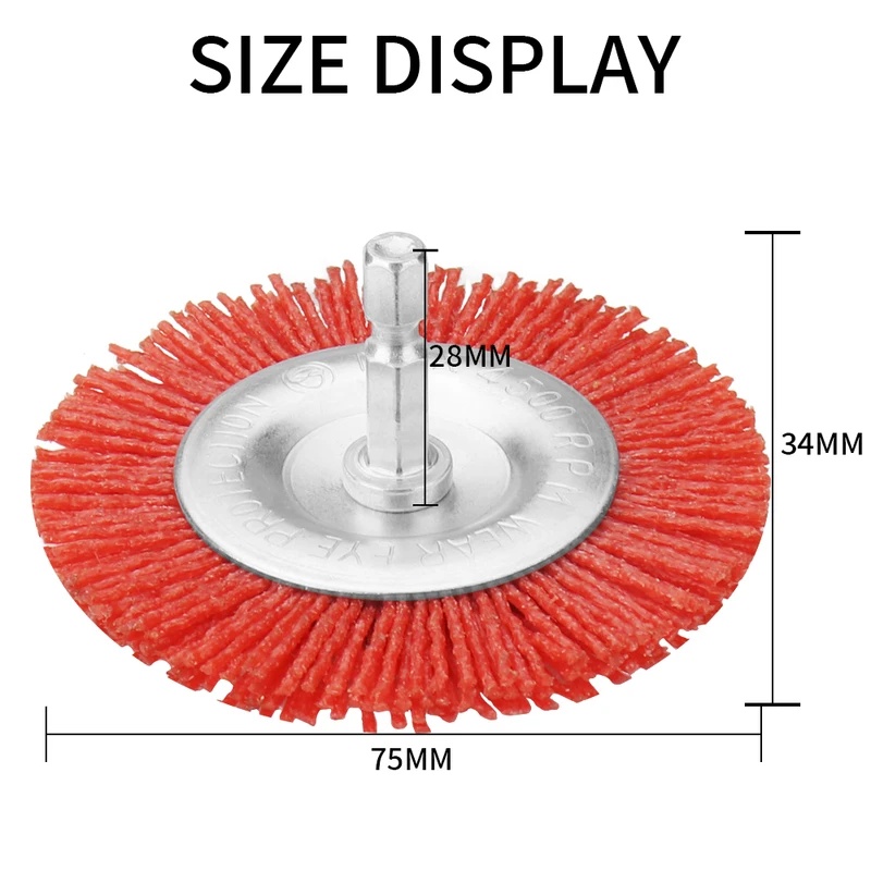 Szczotka nylonowa płaska, druc – Angle Grinder Wire Brush Wheel recenzja i cena
